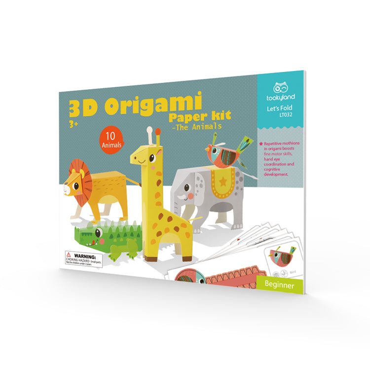 Kit arta origami 3D - 10 Animale - zappi.ro