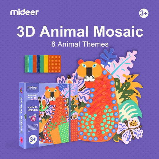 Set mozaic creativ cu animale 3D - zappi.ro